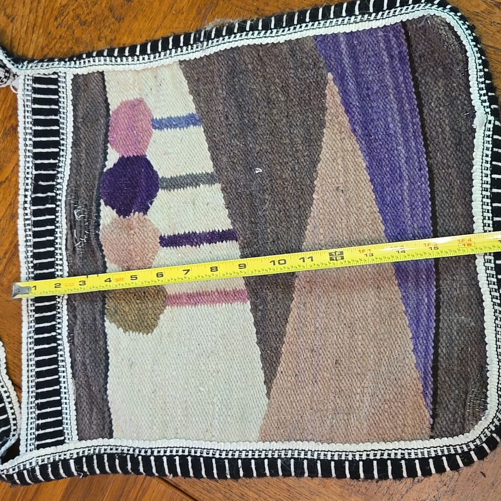 Vintage Colorful Geometric Landscape Shoulder Bag - Picture 10 of 10